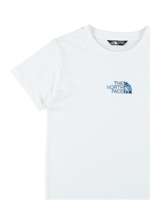 T-shirt bambino The North Face Liquid Logo bianca NORTH FACE | NF0A8G1WFN4